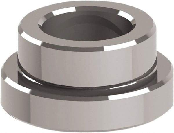 Jergens - Ball Lock System Compatible, Reverse Mount Modular Fixturing Receiver Bushing - 35mm ID x 1.8764" OD, 1.8764" Overall Height - Caliber Tooling