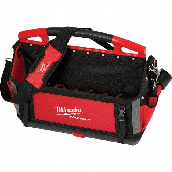 Milwaukee Tool - PACKOUT 32 Pocket, Ballistic Polyester, Red/Black Tote - Caliber Tooling