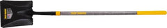 True Temper - 10-3/8" High x 9-3/4" Wide Square Steel Shovel - 45" Long Wood Straight Handle, Turned - Caliber Tooling