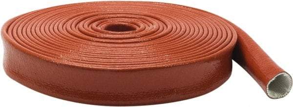 Atlantex - 4-1/2" ID Red/Orange Knit Firesleeve for Hoses - 50' Long, -65 to 500°F - Caliber Tooling