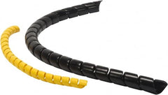 Atlantex - 2.2" ID Black Spiral Guard Wrap for Hoses - 100' Long, -60 to 175°F - Caliber Tooling