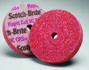 6 x 1/2 x 1" - 9CCRS+ Grit - Scotch-Brite™ Rapid Cut Unitized Wheel - Caliber Tooling