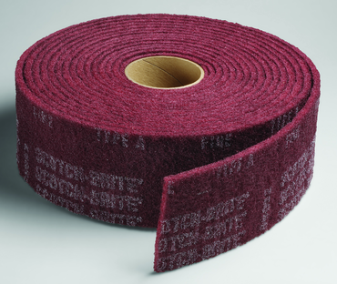 6'' x 30 ft. - Grade A Medium Grit - Scotch-Brite Clean & Finish Non Woven Abrasive Roll - Caliber Tooling