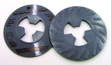 9" - Disc Pad Face Palte - Ribbed - Hard - Caliber Tooling