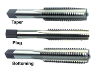 3 Piece M24x3.00 D8 4-Flute HSS Hand Tap Set (Taper, Plug, Bottoming) - Caliber Tooling