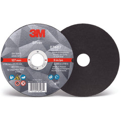 3M Silver Depressed Center Grinding Wheel 87451 T27 7″ × 1/4″ × 7/8″ - Caliber Tooling