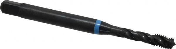 Emuge - M5x0.80 Metric Coarse 3 Flute 6H Modified Bottoming Spiral Flute Tap - Cobalt, Oxide Finish, 70mm OAL, Right Hand Flute, Right Hand Thread, Series Enorm-VA - Caliber Tooling