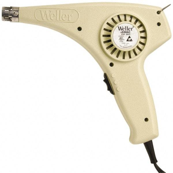 Weller - 399 to 427, 750 to 800°F Heat Setting, 10.6, 17.6, 3.6 CFM Air Flow, Heat Gun - 120 Volts, 6 Amps, 250 Watts, 6' Cord Length - Caliber Tooling