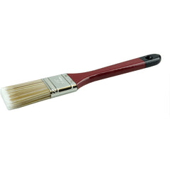 1-1/2″ Flat Sash Brush, Poly/Nylon Fill, 2-1/4″ Trim Length, Red Foam Handle - Caliber Tooling