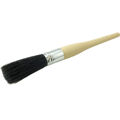 #8 15/16″ Oval Sash Brush, Black China Bristle, 3″ Trim Length, Plain Foam Handle - Caliber Tooling