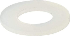 Made in USA - 1/4" Screw, Grade 6/6 Nylon Standard Flat Washer - 6.53mm ID x 1/2" OD, 0.81mm Thick - Caliber Tooling