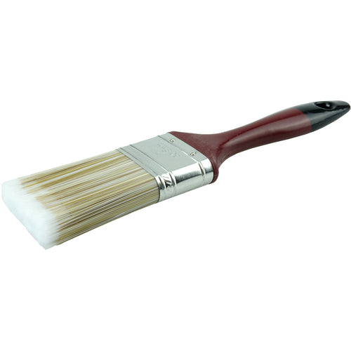 2″ Varnish Brush, Poly/Nylon Fill, 2-3/4″ Trim Length, Red Foam Handle - Caliber Tooling