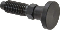 Gibraltar - M12x1.75, 25mm Thread Length, 0.314" Max Plunger Diam, 0.56 Lb Init to 1.8 Lb Final End Force, Knob Handle Plunger - Delrin Knob, 1.2" Body Length, 0.98" Length Under Head/Shoulder, 0.236" Plunger Projection - Caliber Tooling