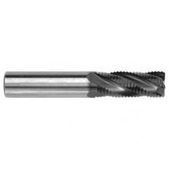 8mm Dia. - 64mm OAL - Bright CBD - Square End Roughing End Mill - 4 FL - Caliber Tooling