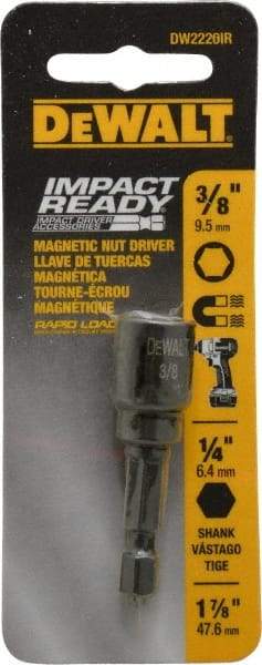 DeWALT - 3/8" Magnetic Nutsetter - 1/4" Hex Drive, 1-7/8" OAL - Caliber Tooling