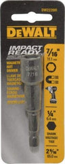 DeWALT - 7/16" Magnetic Nutsetter - 1/4" Hex Drive, 2-9/16" OAL - Caliber Tooling