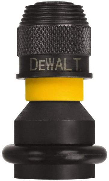 DeWALT - 1/2" Square Size Square to Hex Adapter - 1/4" Square Female Drive, 3" OAL - Caliber Tooling