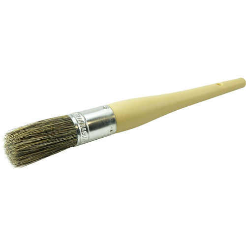 #10 1-1/16″ Round Sash Brush, Grey Bristle Fill, 2-1/4″ Trim Length, Plain Foam Handle - Caliber Tooling