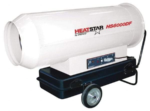 Heatstar - 610,000 BTU Rating, Diesel Forced Air Heater - 14,250 Sq Ft Max Heating Area, 35.6 Gal Capacity, Fuel with Diesel, Kerosene, JP-8 & Jet8 - Caliber Tooling