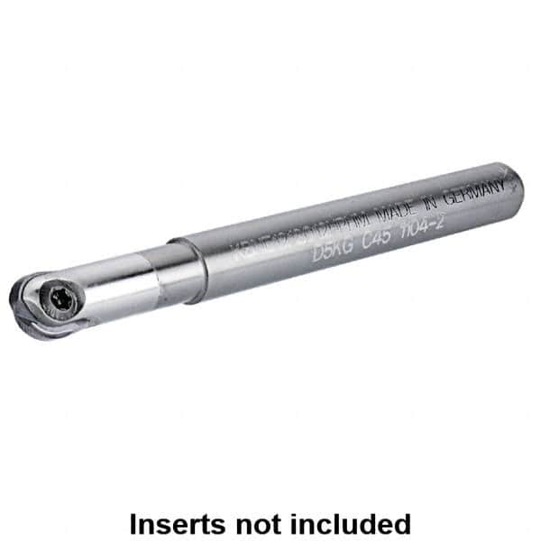 Kennametal - 6mm Cut Diam, 3mm Max Depth of Cut, 6mm Shank Diam, 100mm OAL, Indexable Ball Nose End Mill - 20mm Head Length, Straight Shank, KDMB Toolholder, KDM. 06.. Insert - Caliber Tooling