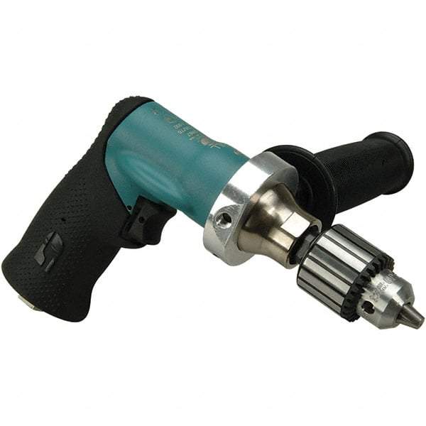 Dynabrade - 3/8" Keyed Chuck - Pistol Grip Handle, 500 RPM, 0.4 hp, 90 psi - Caliber Tooling