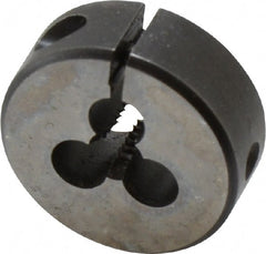 Cle-Line - #10-24 UNC High Speed Steel Round Adjustable Die - Caliber Tooling