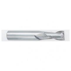 1 Dia. x 4 Overall Length 2-Flute Square End Solid Carbide SE End Mill-Round Shank-Center Cutting-Uncoated - Caliber Tooling