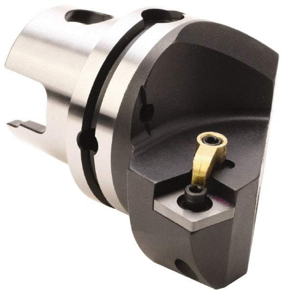 Kennametal - Right Hand Cut, Size KM80, CN.. Insert Compatiblity, Internal Modular Turning & Profiling Cutting Unit Head - 53mm Ctr to Cutting Edge, 70mm Head Length, Through Coolant, Series Kenloc - Caliber Tooling