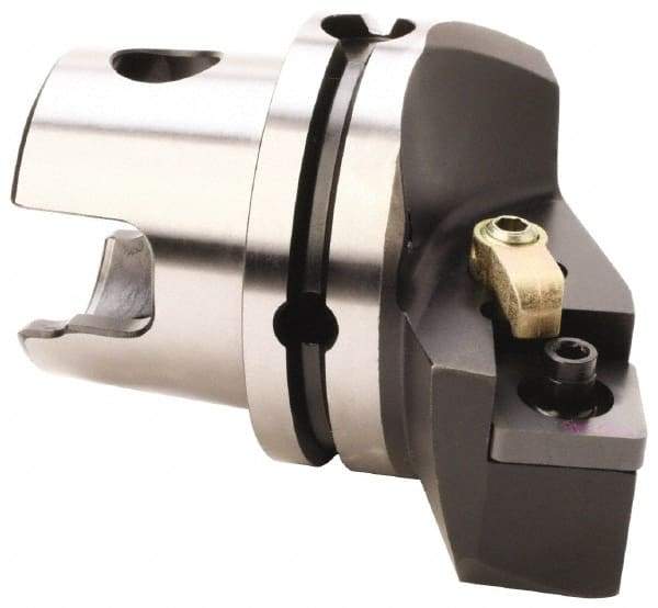 Kennametal - Right Hand Cut, Size KM80, SN.. Insert Compatiblity, External Modular Turning & Profiling Cutting Unit Head - 48mm Ctr to Cutting Edge, 70mm Head Length, Through Coolant, Series Kenloc - Caliber Tooling