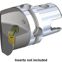 Kennametal - Right Hand Cut, Size KM40, VN.. Insert Compatiblity, Internal or External Modular Turning & Profiling Cutting Unit Head - 27mm Ctr to Cutting Edge, 45mm Head Length, Through Coolant, Series M-Clamping - Caliber Tooling