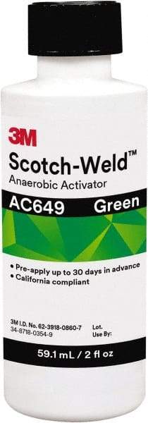 3M - 2 Fl Oz, Green Adhesive Activator - For Use with Threadlockers, Pipe Sealants, Retaining Compounds, Gasket Makers - Caliber Tooling