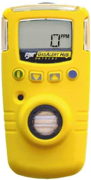 BW Technologies by Honeywell - Vibration, Visual & Audible Alarm, LCD Display, Single Gas Detector - Monitors Hydrogen Sulfide, -40 to 50°C Working Temp - Caliber Tooling