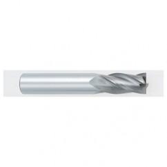 18mm Dia. x 102mm Overall Length 4-Flute Square End Solid Carbide SE End Mill-Round Shank-Center Cutting-TiALN - Caliber Tooling