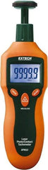 Extech - Accurate up to 0.05%, Contact and Noncontact Tachometer - 6.2 Inch Long x 2.3 Inch Wide x 1.6 Inch Meter Thick, 2 to 99,999 RPM Measurement - Caliber Tooling