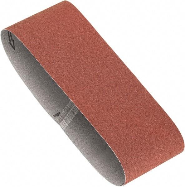 Porter-Cable - 4" Wide x 24" OAL, 40 Grit, Aluminum Oxide Abrasive Belt - Aluminum Oxide, Coarse, Coated, X Weighted Cloth Backing, Dry - Caliber Tooling