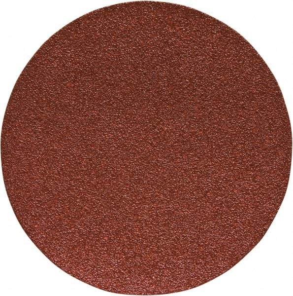 Porter-Cable - 6" Diam, 80 Grit Aluminum Oxide Adhesive PSA Disc - Medium Grade, Tan, C Weighted Backing, Flexible, 13,000 Max RPM - Caliber Tooling