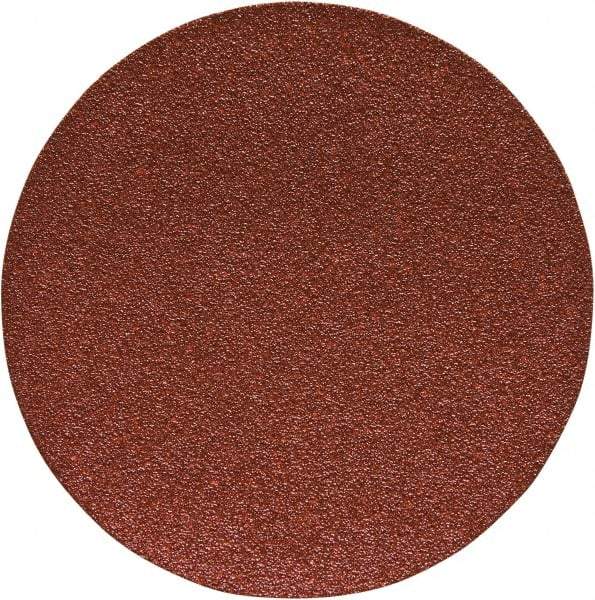 Porter-Cable - 6" Diam, 40 Grit Aluminum Oxide Adhesive PSA Disc - Coarse Grade, Tan, C Weighted Backing, Flexible, 13,000 Max RPM - Caliber Tooling