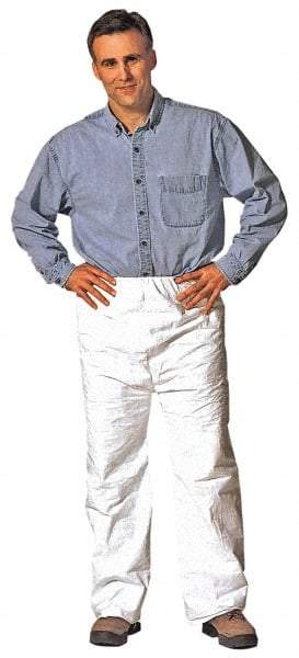 Dupont - Size S, Tyvek General Purpose Work Pants - 22 Inch Waist, 27 Inch Inseam, White - Caliber Tooling