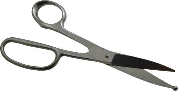 Heritage Cutlery - 3" LOC, 9" OAL Stainless Steel Standard Shears - Right Hand, Metal Straight Handle, For Poultry Processing - Caliber Tooling