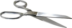 Heritage Cutlery - 3-1/2" LOC, 8" OAL Stainless Steel Standard Shears - Straight Handle, For Poultry Processing - Caliber Tooling