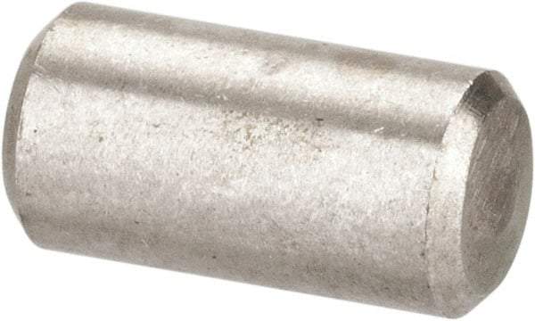 Value Collection - 3/16" Diam x 3/8" Pin Length 316 Stainless Steel Standard Dowel Pin - Bright Finish, 2 Beveled End - Caliber Tooling