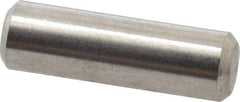 Value Collection - 3/16" Diam x 5/8" Pin Length 316 Stainless Steel Standard Dowel Pin - Bright Finish, 2 Beveled End - Caliber Tooling