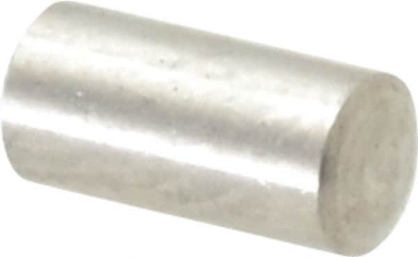 Value Collection - 3mm Diam x 6mm Pin Length 316 Stainless Steel Standard Dowel Pin - Bright Finish, 1 Rounded End - Caliber Tooling