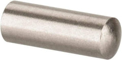 Value Collection - 3mm Diam x 8mm Pin Length 316 Stainless Steel Standard Dowel Pin - Bright Finish, 1 Rounded End - Caliber Tooling