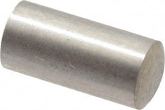 Value Collection - 4mm Diam x 8mm Pin Length 316 Stainless Steel Standard Dowel Pin - Bright Finish, 1 Rounded End - Caliber Tooling