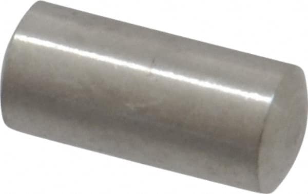 Value Collection - 5mm Diam x 10mm Pin Length 316 Stainless Steel Standard Dowel Pin - Bright Finish, 1 Rounded End - Caliber Tooling