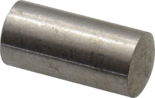 Value Collection - 6mm Diam x 12mm Pin Length 316 Stainless Steel Standard Dowel Pin - Bright Finish, 1 Rounded End - Caliber Tooling