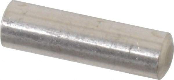 Value Collection - 6mm Diam x 20mm Pin Length 316 Stainless Steel Standard Dowel Pin - Bright Finish, 1 Rounded End - Caliber Tooling