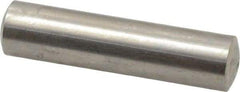 Value Collection - 8mm Diam x 32mm Pin Length 316 Stainless Steel Standard Dowel Pin - Bright Finish, 1 Rounded End - Caliber Tooling