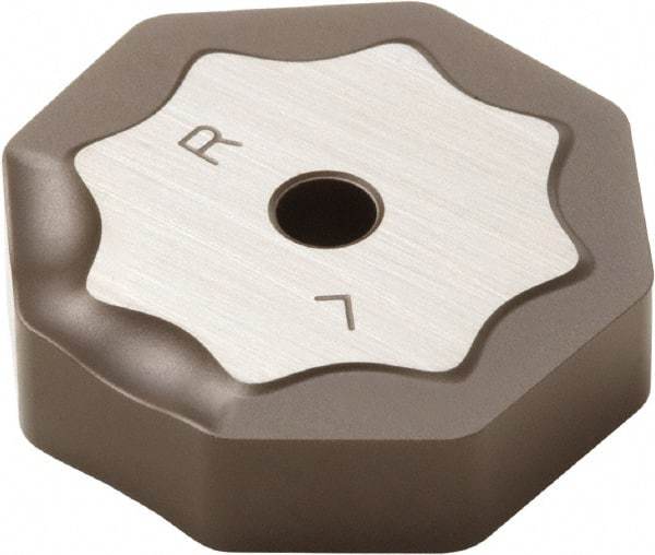 Seco - ONEF090520 M14 Grade MK1500 Carbide Milling Insert - TiCN/Al2O3 Finish, 0.219" Thick, 0.866" Inscribed Circle - Caliber Tooling